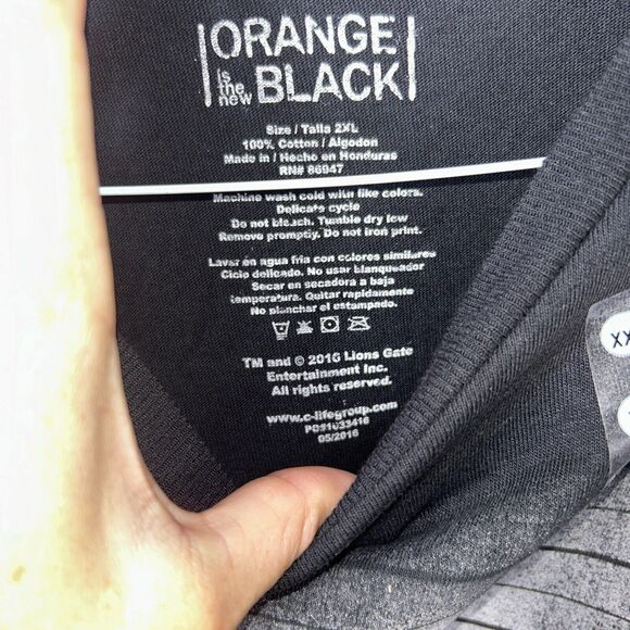 NEW Orange Is The New Black T Shirt Crazy Eyes Lion Gate 2016 Men's Size XXL - Picture 4 of 9